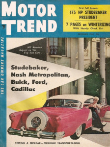 MOTOR TREND 1954 NOV - KROUS, FIREARROW, PRESIDENT, METROPOLITAN, HOLIDAY